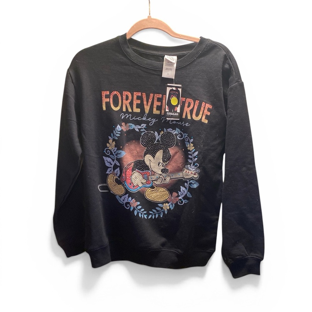 Disney Mickey Mouse “Forever True” Sweatshirt Rhinestone